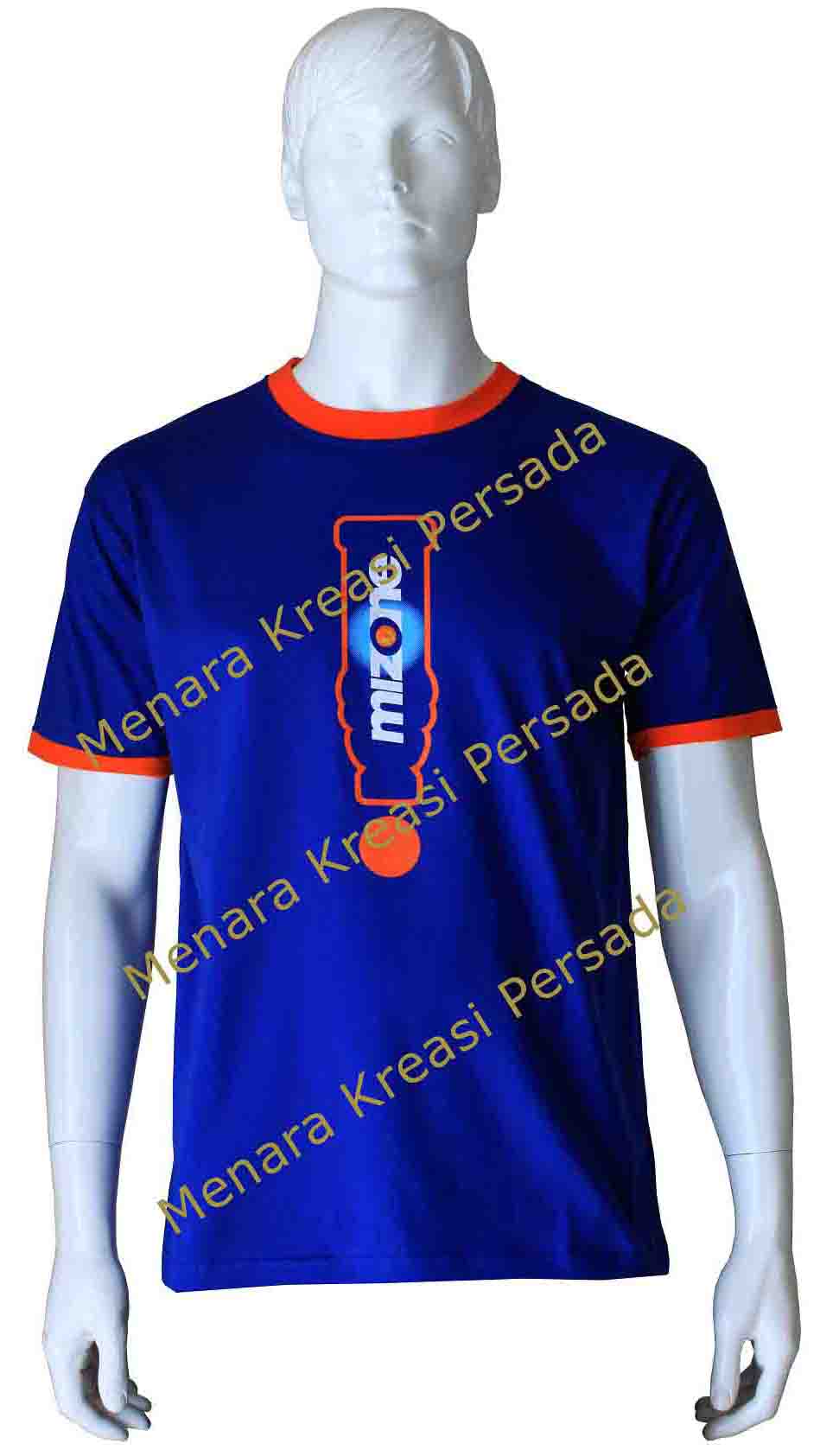 Contoh Kaos Promosi - Mizone Blue