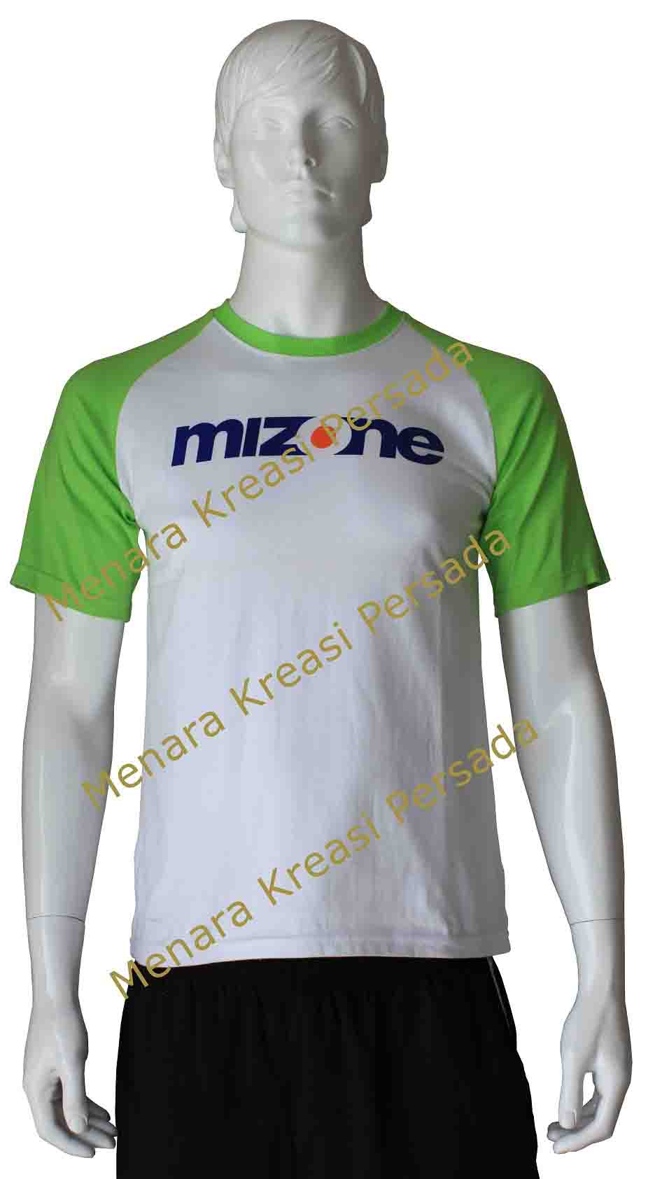 Contoh Kaos Promosi - Mizone Putih